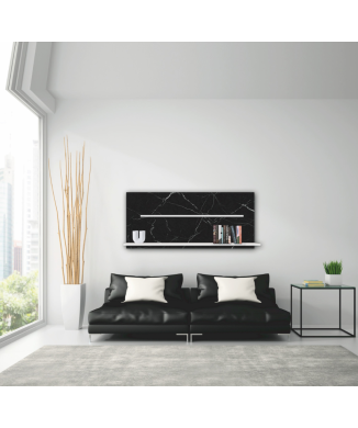 BLACK MARBLE Bookcase P4728 PINTDECOR