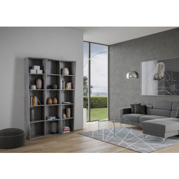 Trek Bookcase - 3-Element Trek Bookcase in White Ash