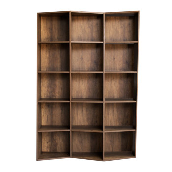 Trek Bookcase - 3-Element Trek Bookcase in White Ash