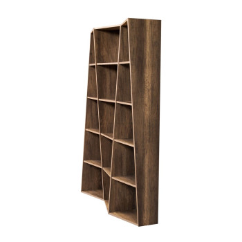 Trek Bookcase - 3-Element Trek Bookcase in White Ash