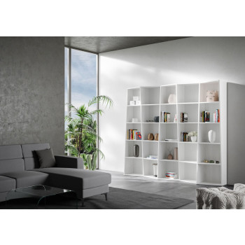Trek Bookcase - 5-Element Trek Bookcase in White Ash