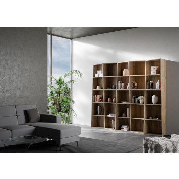 Trek Bookcase - 5-Element Trek Bookcase in White Ash