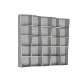 Trek Bookcase - 5-Element Trek Bookcase in White Ash