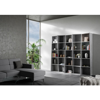 Trek Bookcase - 5-Element Trek Bookcase in White Ash