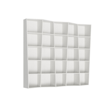 Trek Bookcase - 5-Element Trek Bookcase in White Ash