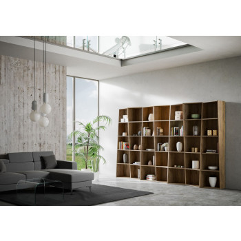 Trek Bookcase - 7-Element Trek Bookcase in White Ash