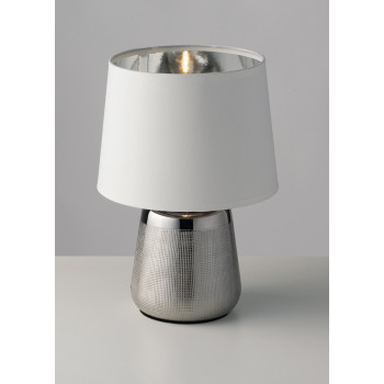 ECSTASY SILVER/WHITE TABLE TABLE 1XE14 17X29CM