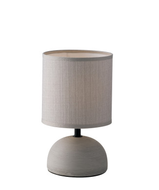 FURORE GREY LAMP 1XE14 14X24CM