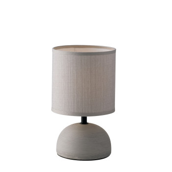 FURORE GREY LAMP 1XE14 14X24CM