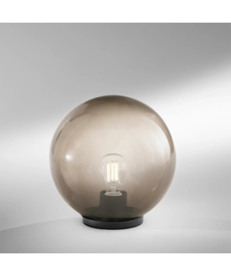 POLLY GREY LAMP 1XE27 IP44 20x21CM