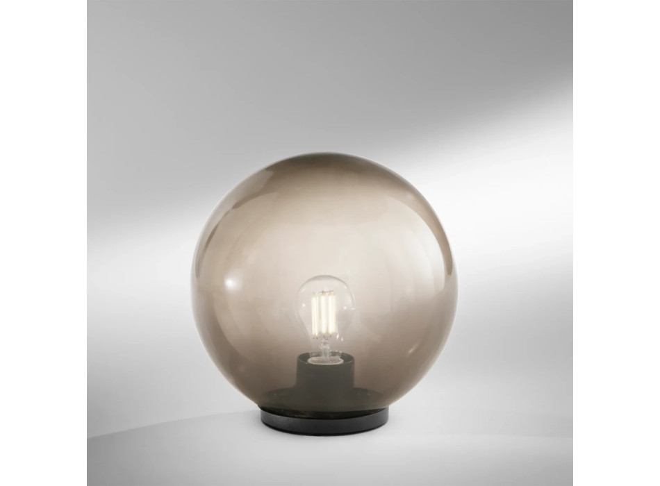 POLLY GREY LAMP 1XE27 IP44 20x21CM