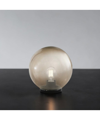 POLLY GREY LAMP 1XE27 IP44 25X26CM