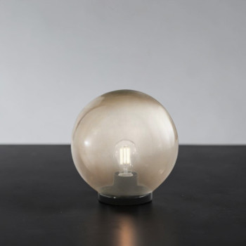 POLLY GREY LAMP 1XE27 IP44 25X26CM