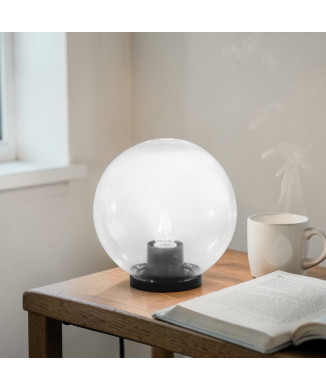 POLLY TRANSPARENT LAMP 1XE27 IP44 25X26CM