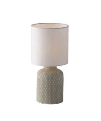 RAVELLO TABLE LAMP GREY/WHITE 1XE14 15X32CM
