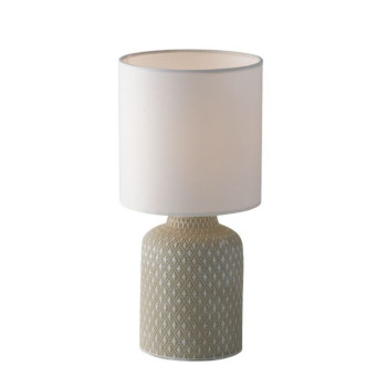 RAVELLO TABLE LAMP GREY/WHITE 1XE14 15X32CM