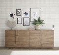 Sideboard with 1 door and 3 drawers JUPITER in walnut colour