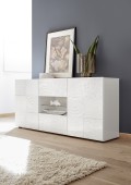 MIRO 2-door 2-drawer sideboard, white color