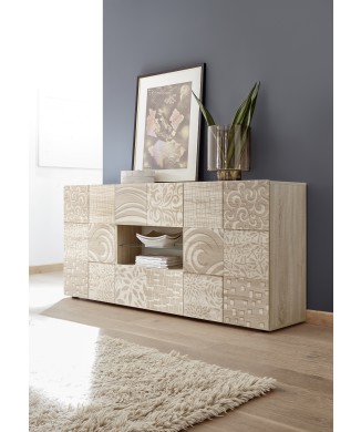 MIRO 2-door 2-drawer sideboard, 181x84x43 cm, oak color