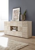 MIRO 2-door 2-drawer sideboard in oak color