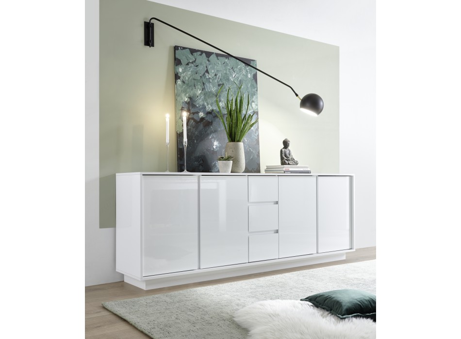 ICE 4-door, 3-drawer sideboard 180x78x43 cm 