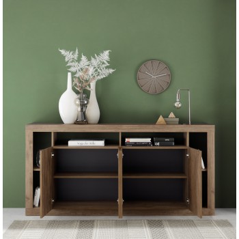RIMINI 4-door sideboard in wood color