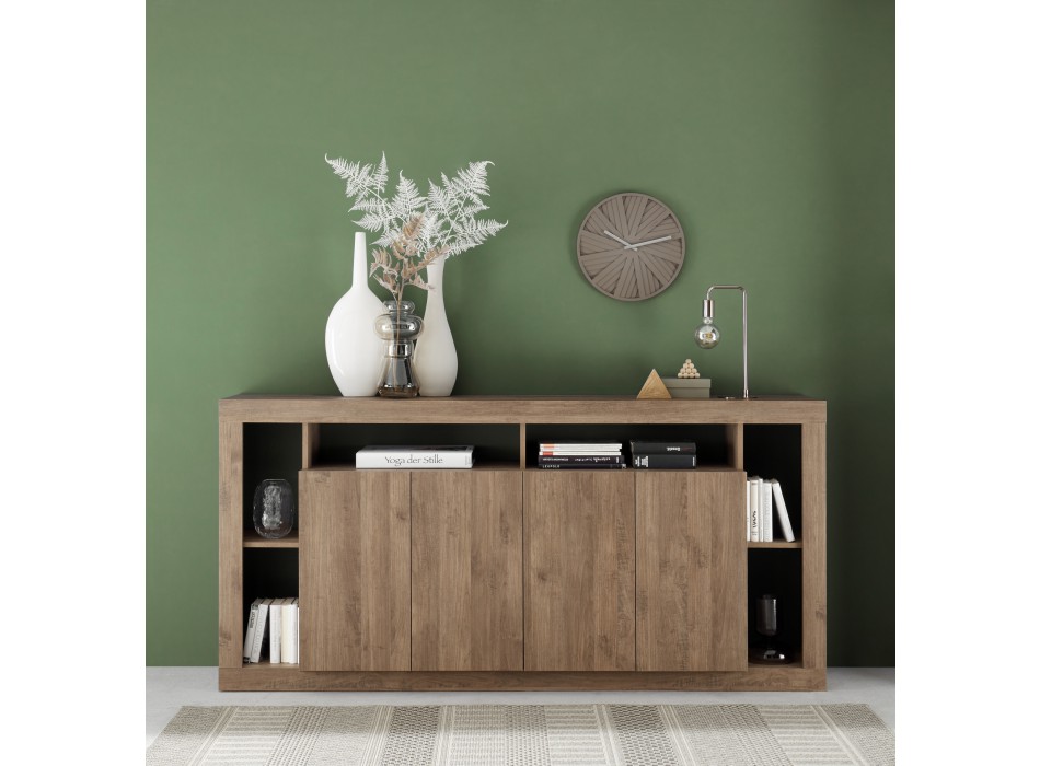 RIMINI 4-door sideboard in wood color