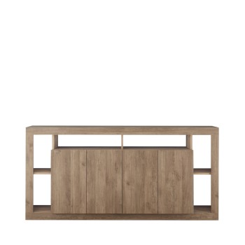 RIMINI 4-door sideboard in wood color