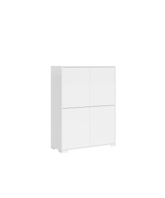 Sideboard / TV Stand / High Sideboard Lumina Gloss White - High sideboard 4 doors 90x35x120 cm Lumina Gloss White