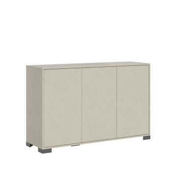Lumina Gloss White Sideboard/TV Stand/High Sideboard - 3-Door Sideboard 130x40x83 cm Lumina Gloss White
