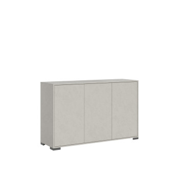 Lumina Gloss White Sideboard/TV Stand/High Sideboard - 3-Door Sideboard 130x40x83 cm Lumina Gloss White
