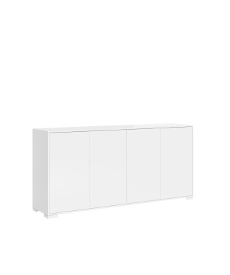 Lumina Gloss White Sideboard/TV Stand/High Sideboard - 4-Door Sideboard 172x40x83 cm Lumina Gloss White