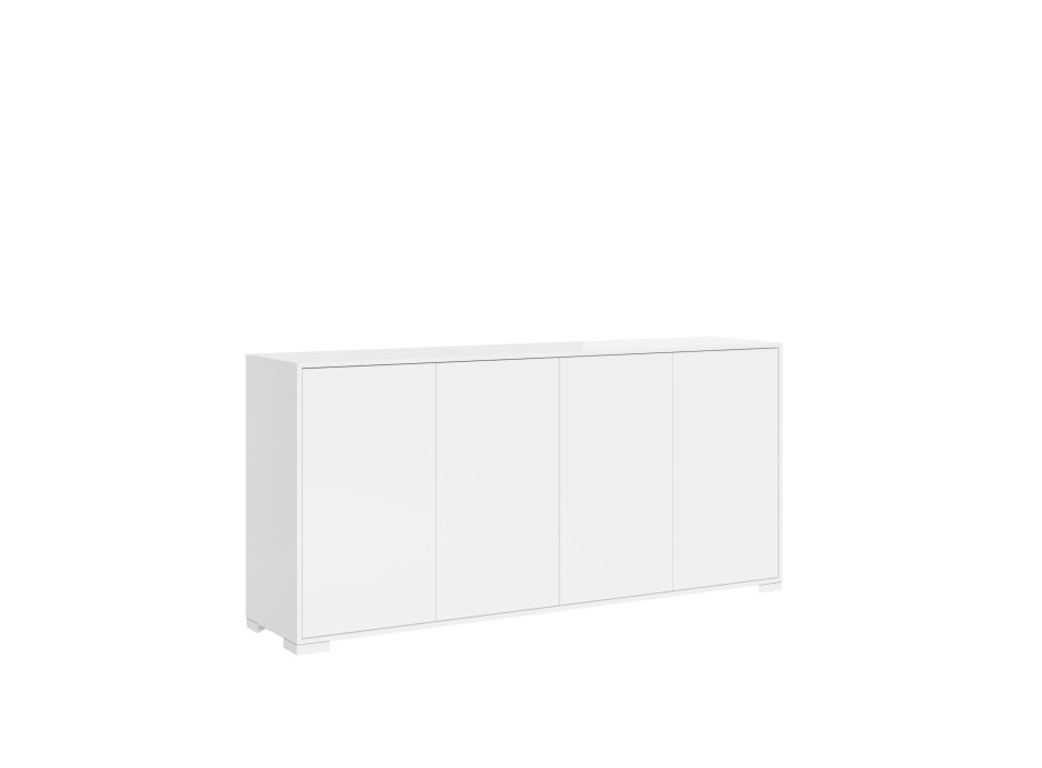 Lumina Gloss White Sideboard/TV Stand/High Sideboard - 4-Door Sideboard 172x40x83 cm Lumina Gloss White