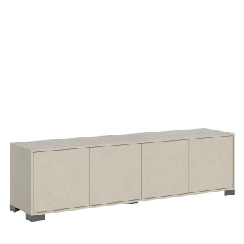 Lumina Gloss White Sideboard/TV Stand/High Sideboard - 4-Door TV Stand 172x40x48 cm Lumina Gloss White