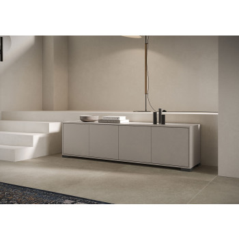 Lumina Gloss White Sideboard/TV Stand/High Sideboard - 4-Door TV Stand 172x40x48 cm Lumina Gloss White