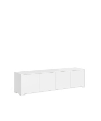 Lumina Gloss White Sideboard/TV Stand/High Sideboard - 4-Door TV Stand 172x40x48 cm Lumina Gloss White