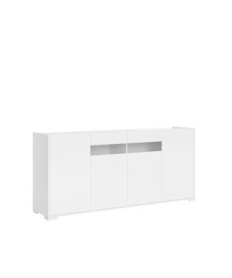 Sideboard / TV Stand / High Sideboard Riflesso White Gloss - 4-door sideboard 172x40x81 cm Riflesso white glossy