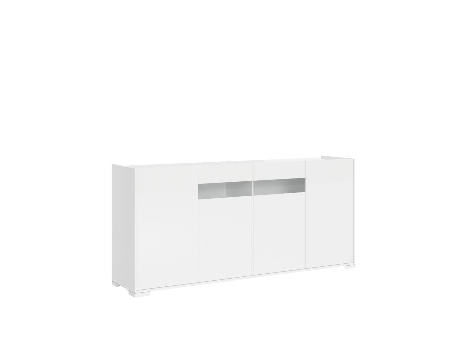 Sideboard / TV Stand / High Sideboard Riflesso White Gloss - 4-door sideboard 172x40x81 cm Riflesso white glossy
