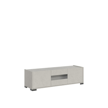 Sideboard / TV Stand / High Sideboard Riflesso White Gloss - 3-door TV stand 130x40x40 cm Riflesso white glossy
