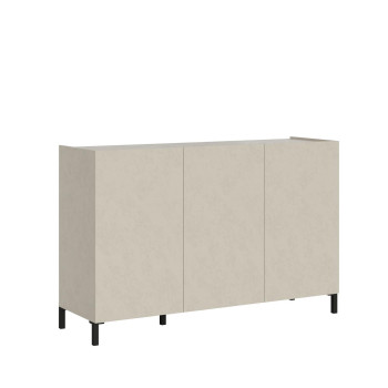Solaria Gloss White Sideboard/TV Stand/High Sideboard - 3-Door Sideboard 130x40x84 cm Solaria Gloss White