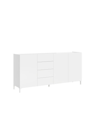 Solaria Gloss White Sideboard/TV Stand/High Sideboard - 3-door/4-drawer sideboard 174x40x84 cm Solaria Gloss White
