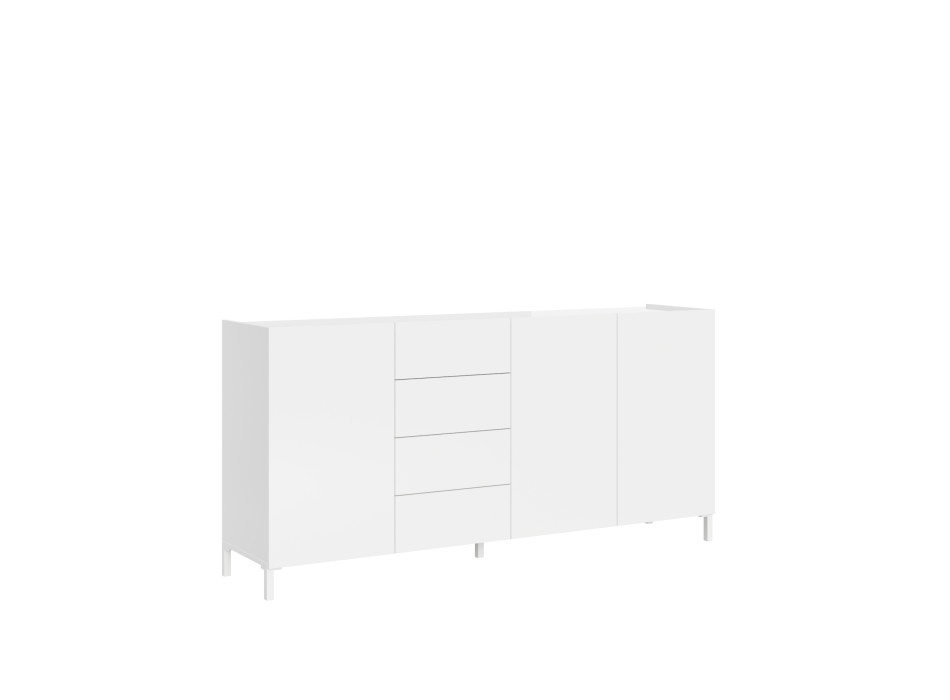 Solaria Gloss White Sideboard/TV Stand/High Sideboard - 3-door/4-drawer sideboard 174x40x84 cm Solaria Gloss White
