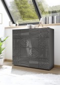 MIRO 2-door cabinet in black
