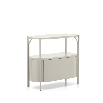 Arely bathroom cabinet with steel structure and lacquered MDF