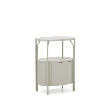 Arely bathroom cabinet with steel structure and lacquered MDF