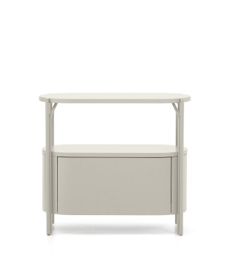 Arely bathroom cabinet with steel structure and lacquered MDF