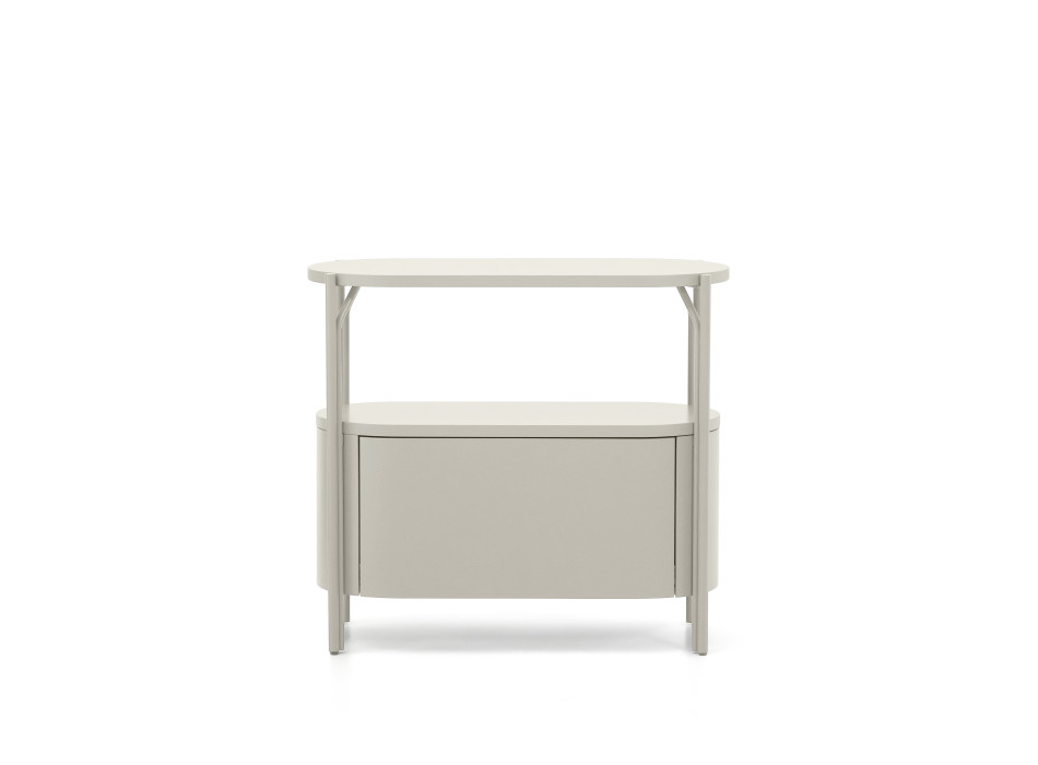 Arely bathroom cabinet with steel structure and lacquered MDF