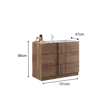 JUPITER bathroom cabinet with 2 or 3 drawers 