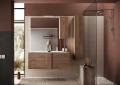 JUPITER bathroom cabinet with double basin and 2 or 3 drawers 