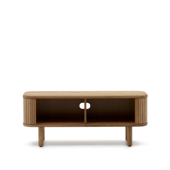 Mailen 2-door TV cabinet in ash veneer with finish